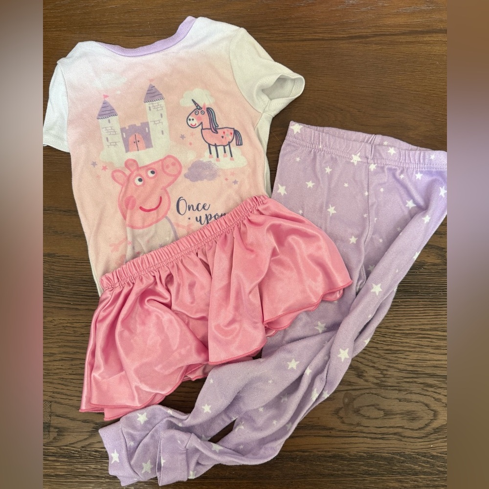 Pink and Purple Kids Pajamas Set